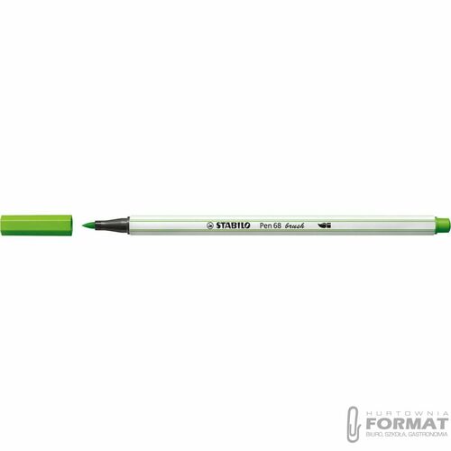 Flamaster STABILO Pen 68 Brush 568/33 - jasnozielo 1