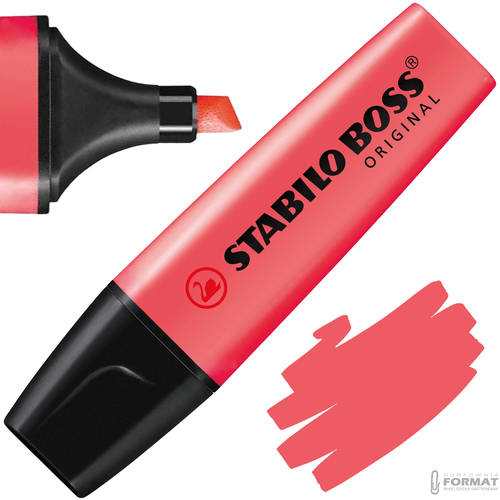 Zakreślacz Stabilo Boss Original 70/40 CZERWONY Do Szkoły Biura 1