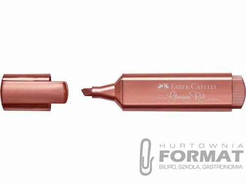 Zakreślacz Faber-Castell metaliczny Czerwony 1