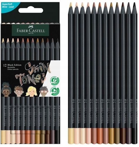 Kredki 12 kolorów w odcieniach skóry Faber-Castell 1