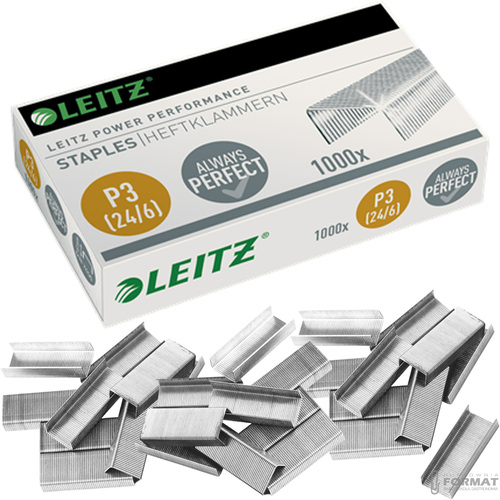 STALOWE ZSZYWKI BIUROWE P3 DO ZSZYWACZA 24 x 6 mm LEITZ 1000 szt. 1