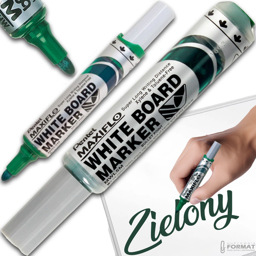 MARKER DO TABLIC SUCHOŚCIERALNYCH PENTEL MAXIFLO ZIELONY MWL5M Z TŁOCZKIEM 1