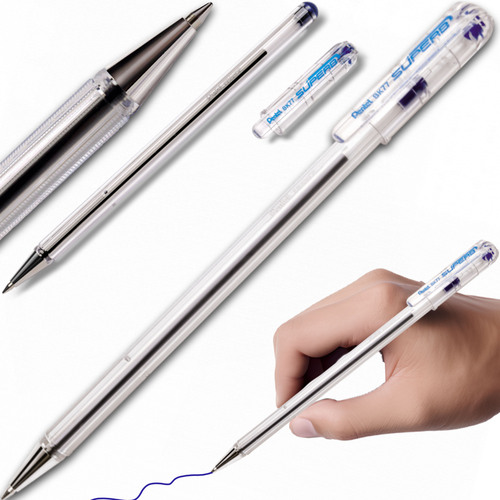 DŁUGOPIS PENTEL SUPERB BK77 0.7mm KOLOR NIEBIESKI ZE SKUWKĄ 1