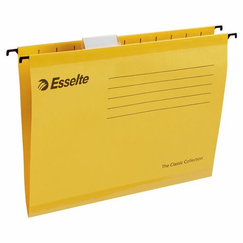 Teczka zawieszkowa Esselte A4 żółty karton 210g (90314) 1
