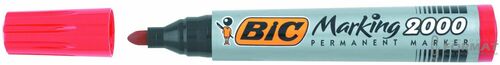 MARKER PERMANENTNY BIC CZERWONY OKRĄGŁA KOŃC. 1