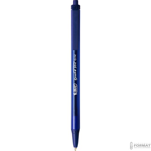 DŁUGOPIS BIC ROUND STIC CLIP NIEBIESKI 1