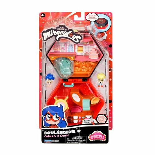 Figurka Orbico Sp. Z O.o. MIRACULOUS BIEDRONKA I CZARNY KOT Chibi Piekarnia (50551) 1