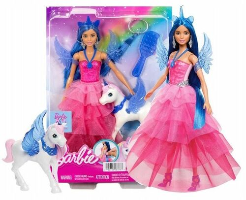 Lalka Barbie SAPPHIRE skrzydlaty jednorożec 65 rocznica Barbie [mm:] 290 (HRR16) 1