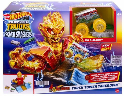 Tor wyścigowy Hot Wheels Monster Trucks Power Smashers Wieża (HTP39) 1
