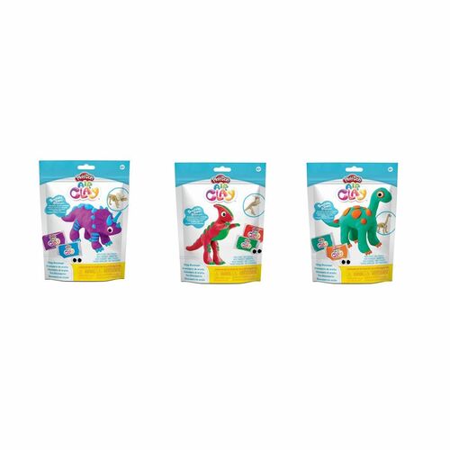 Masa plastyczna dla dzieci Playdoh Air Clay Racers dinozaury mix (62809) 1