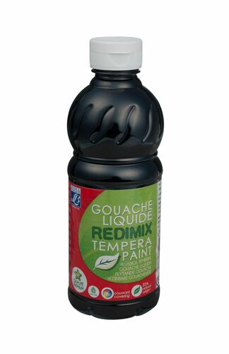 Farba tempera Lefranc&Bourgeois REDIMIX kolor: czarny 500ml 1 kolor. (188017) 1