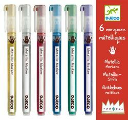 Marker do papieru Djeco METALICZNE, mix (DJ08870) 1