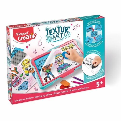 Zestaw plastyczny Maped Creativ TEXTUR " ART fashion odrysowywanie/teksturowanie (907047) 1