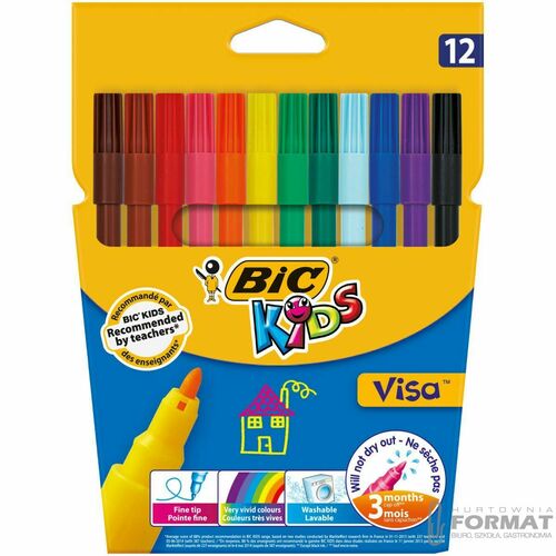 Flamaster Bic Kids Visa 12 12 kol. (888695) 1