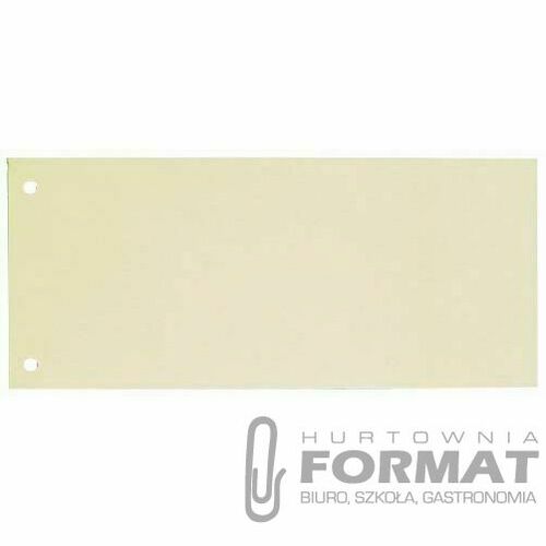 Przekładka czysta Oxford 1/3 A4 żółta 180g 100k (100205026) 1