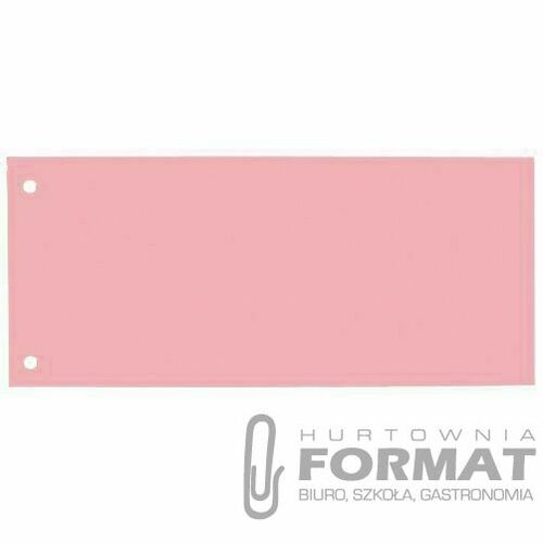 Przekładka czysta Oxford 1/3 A4 różowa 180g 100k (100205027) 1