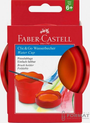 Pojemnik na wodę Faber Castell Clik&Go czerwony (181517 FC) 1
