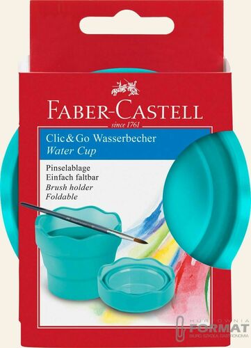 Pojemnik na wodę Faber Castell Clic&Go Turkusowy (181580 FC) 1
