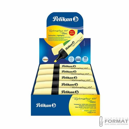 Zakreślacz Pelikan Textmarker 490 817332, żółty 1,0-5,0mm (400193853) 1