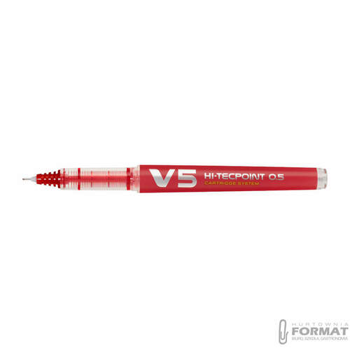 PILOT CIENKOPIS V5 NA NABOJE CZERWONY BG 1