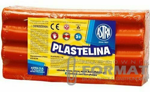 PLASTELINA 1KG CZERWONA ASTRA 1