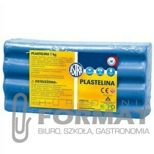 PLASTELINA 1KG NIEBIESKA ASTRA 1