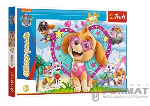 Puzzle 100el Psi Patrol  W blasku Skye 14818 TREFL 1