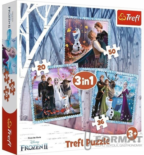 Puzzle 3w1 Magiczna opowieść Frozen II Kraina Lodu 1