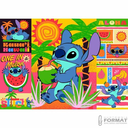 Puzzle Trefl Holiday with Stitch 500 el. (37483) 1