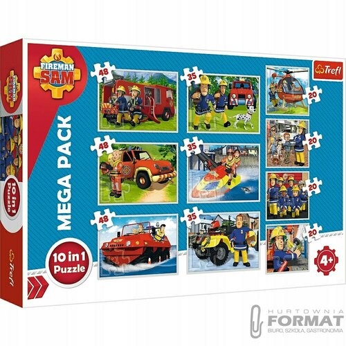 Puzzle 10w1 Strażak Sam. Poznaj ekipę ratunkową St 1