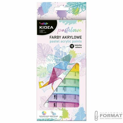 Farba akrylowa Kidea kolor: mix 12ml (FAAP12KA) 1